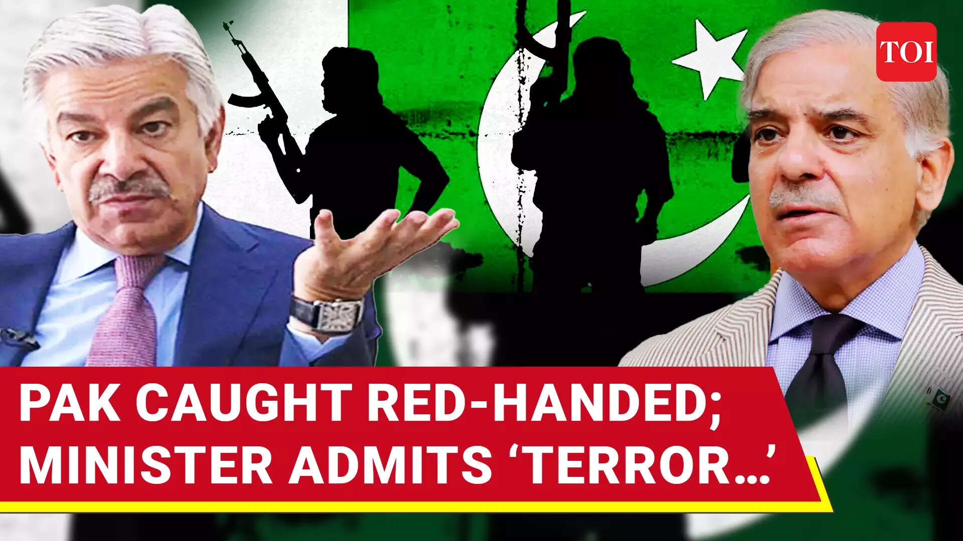Pakistan Caught Red Handed, Defence Minister Admits To Decades Of Terror Support