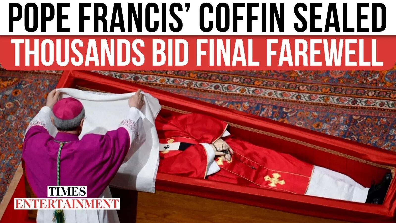 Pope Francis' Coffin Sealed In Quiet Ceremony: Prayers, Silence & A Sea Of Mourners At Basilica