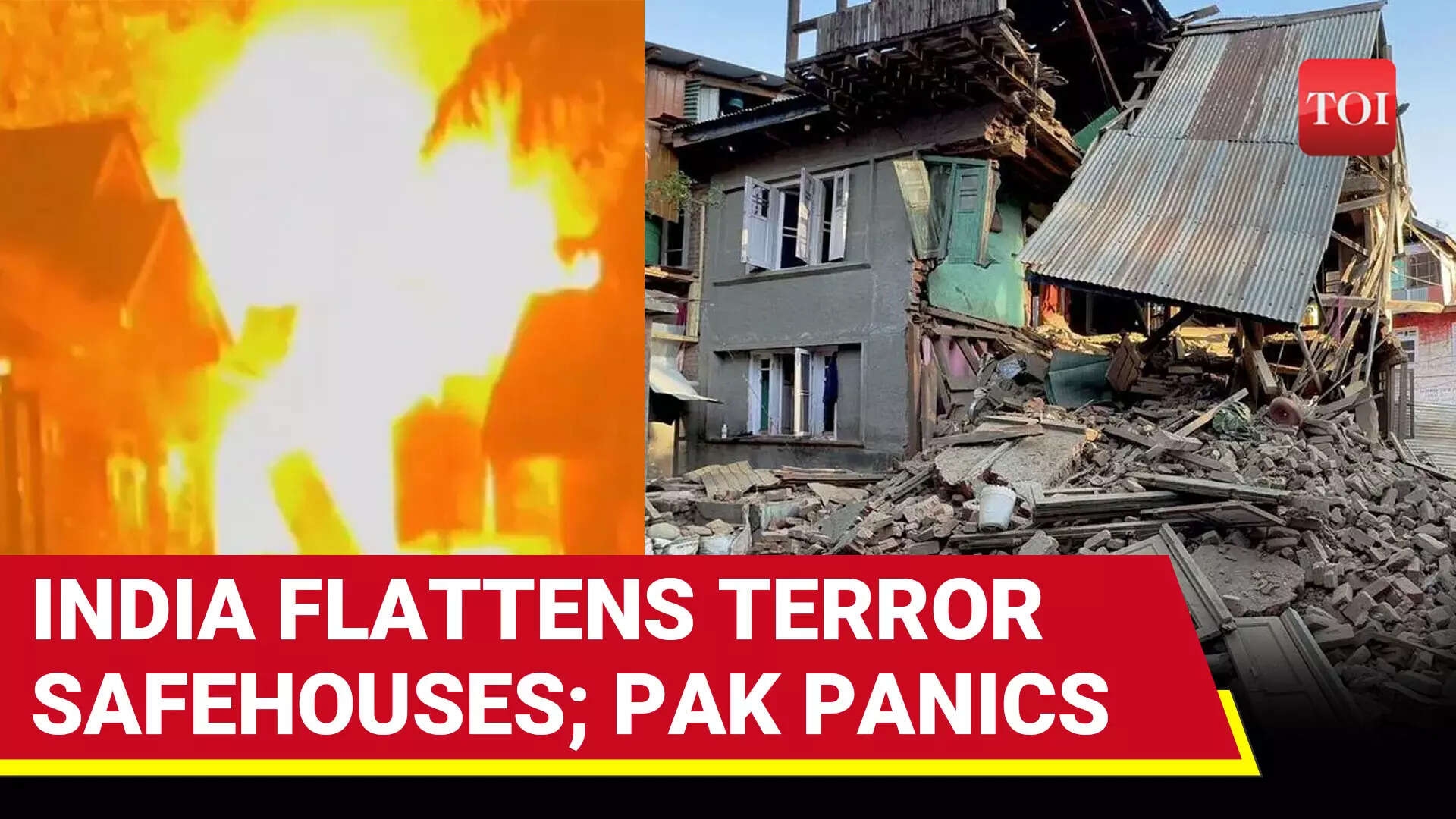 Houses Of Five Terrorists Demolished Across J&K Days After Pahalgam Attack