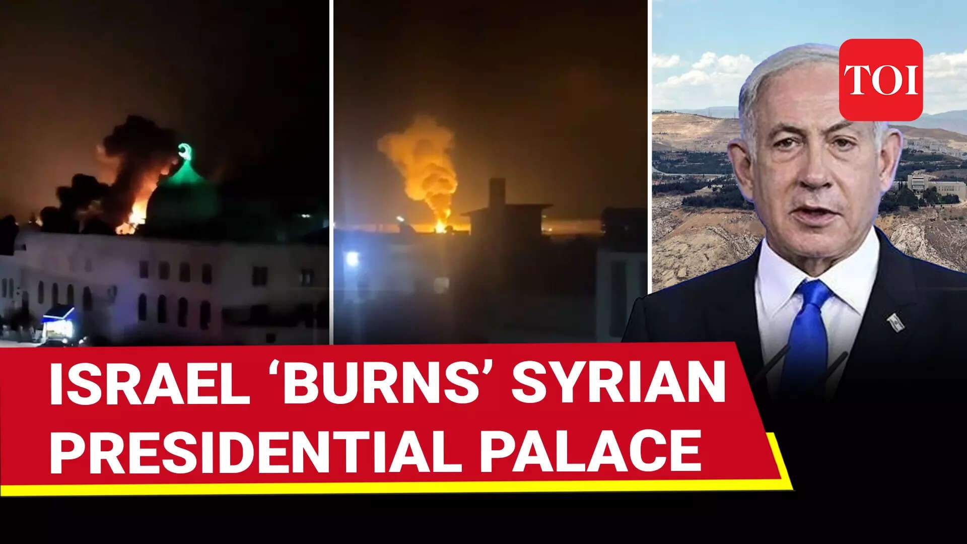 Damascus ‘Under Fire': Israel Strikes Assad's Palace Zone Twice In 7 Days, Netanyahu Threatens Syria