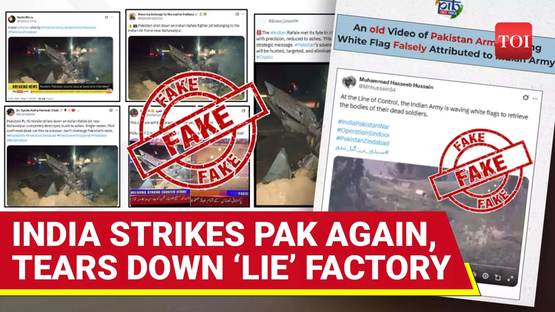 India DEMOLISHES Pakistan's Propaganda Machine, Exposes Propaganda Footage Post Op Sindoor