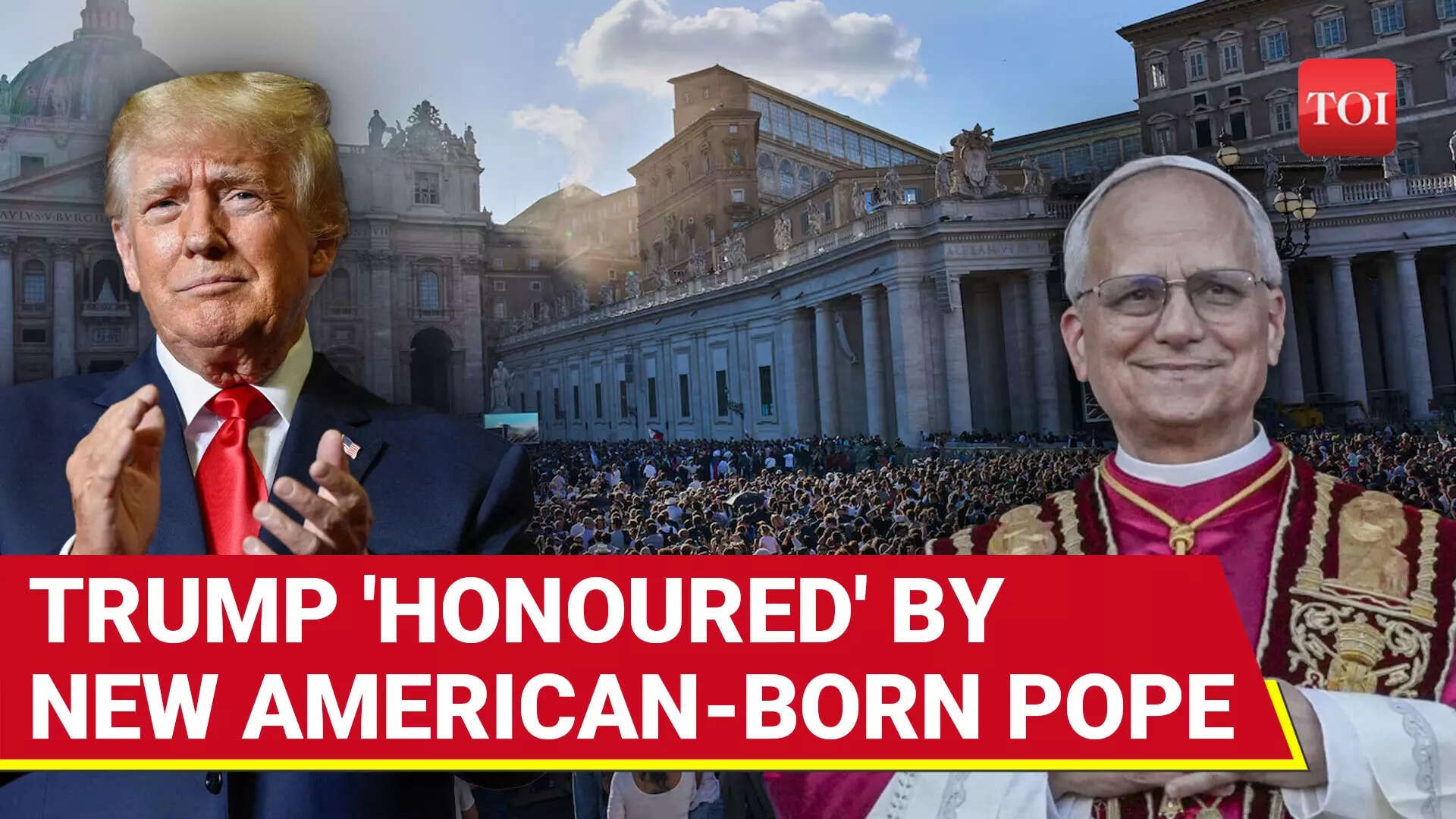 Trump's STUNNING Reaction To First-Ever American Pope; Pope Leo XIV Addresses The World