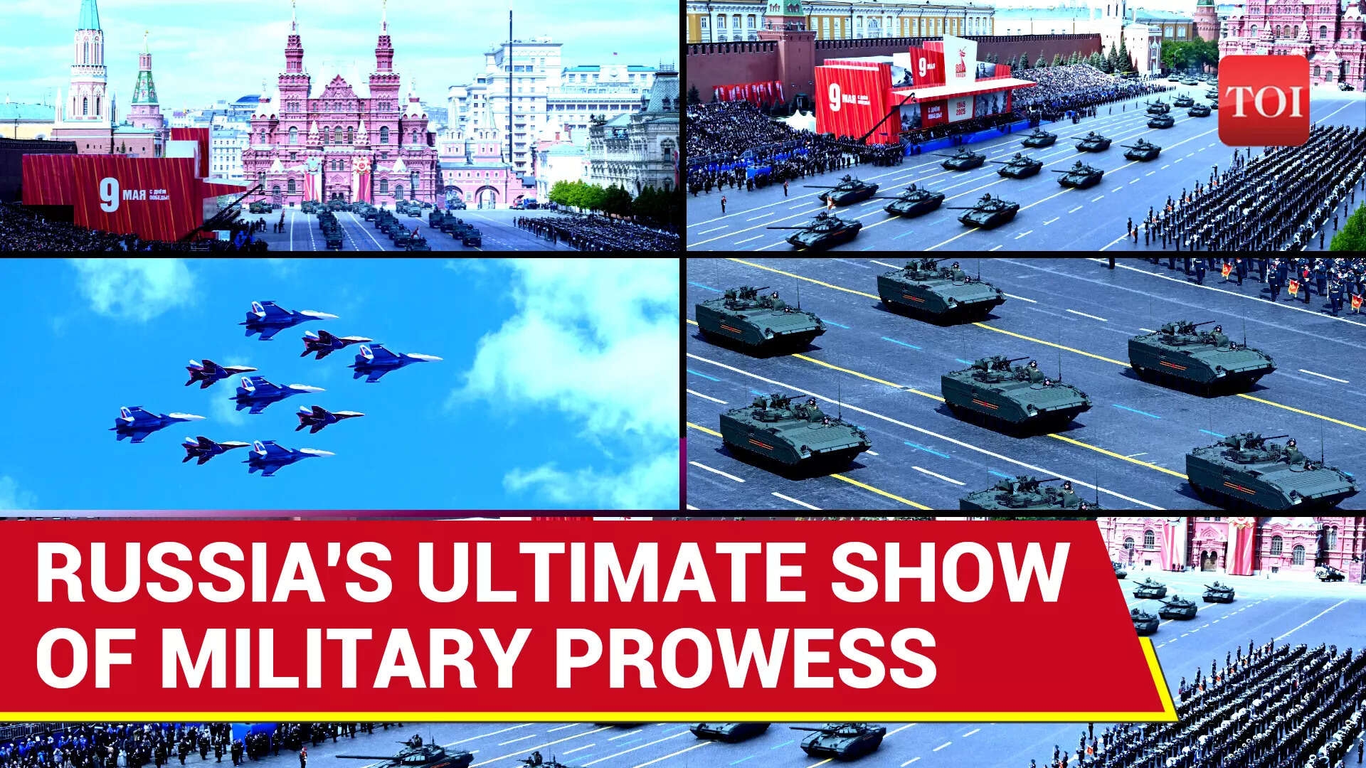 Russia Flaunts 'Weapons Of War' At V-Day Parade: T-34 Tanks, S-400, Artillery, Drones & Jets