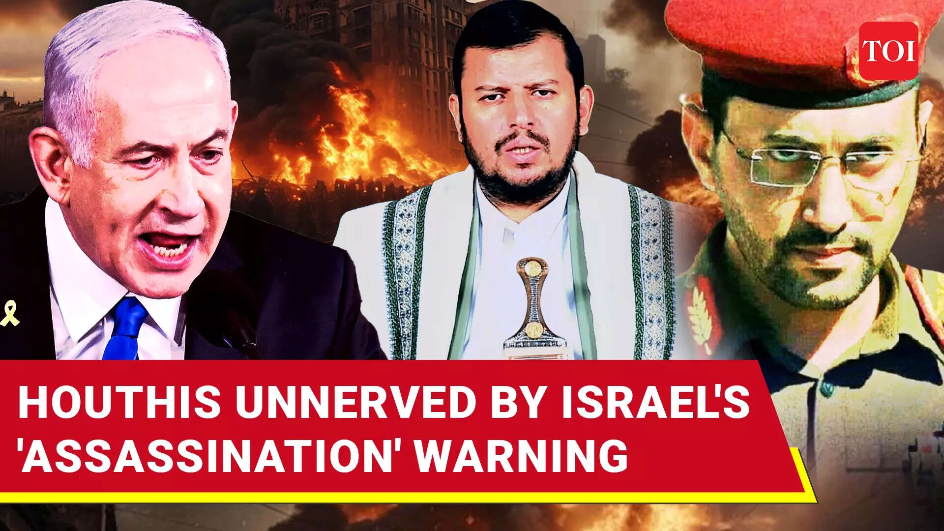 Fiery Houthi Response To Bibi's Assassination Warning; Drones From Yemen 'Pierce' Israel Airspace