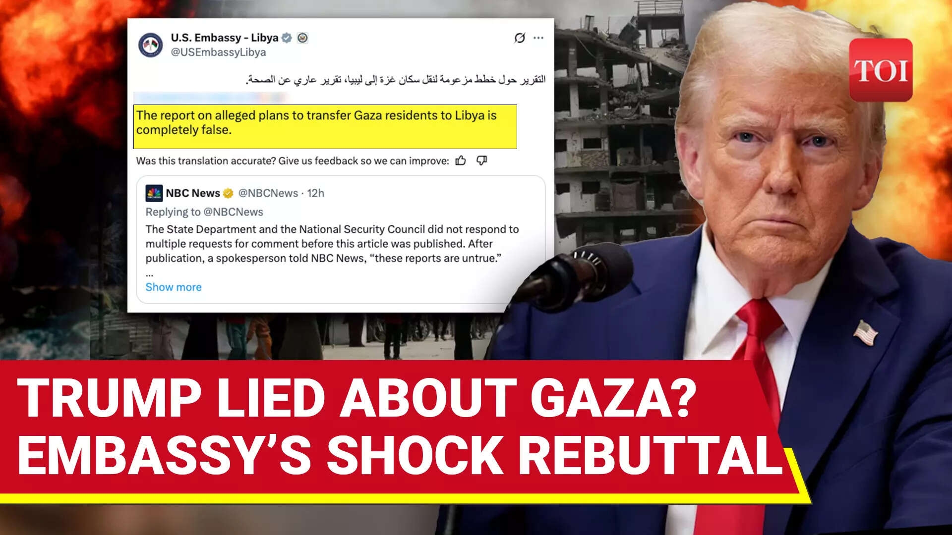 Trump' ‘Gaza Remake' Plan Implodes? U.S. Embassy's Shocking Disclosure On Plans For 1 Million Gazans