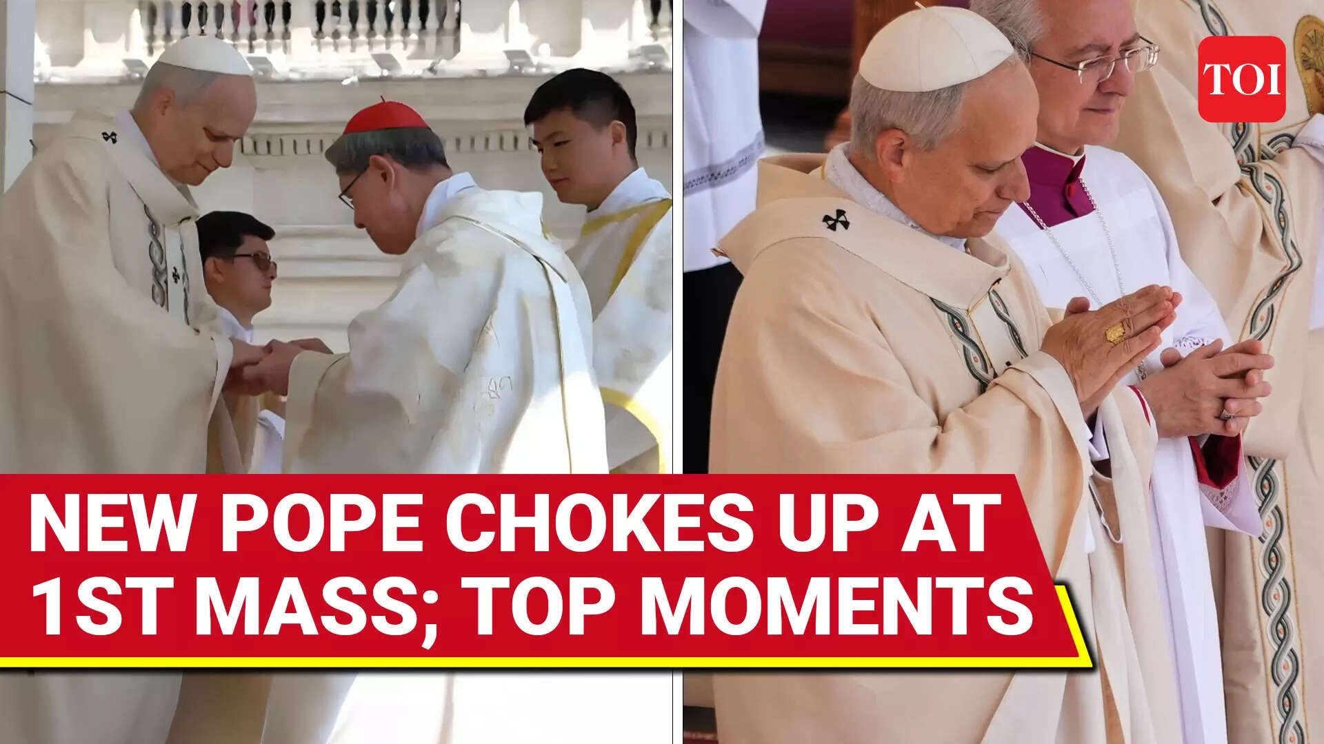 Pope Leo's First Mass: Popemobile Debut, Fights Back Tears; Viral Vance, Zelensky Handshake