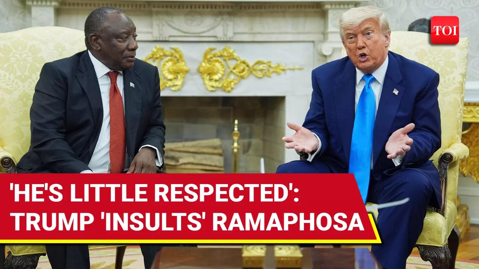 'You're LITTLE Respected': Trump Tells South Africa's Ramaphosa At Oval Office