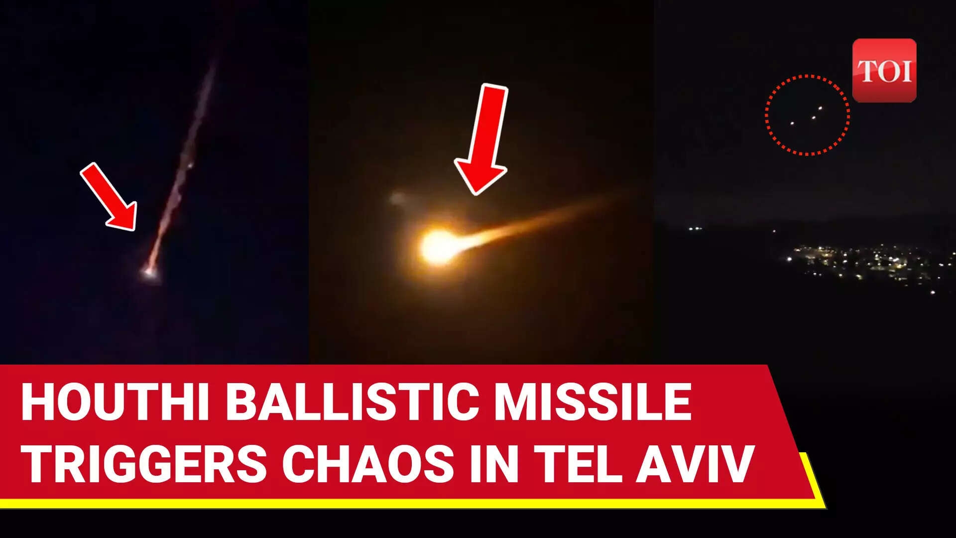 Houthis Target Ben Gurion Airport With Ballistic Missile, Sparks Panic In Tel Aviv; IDF Says…