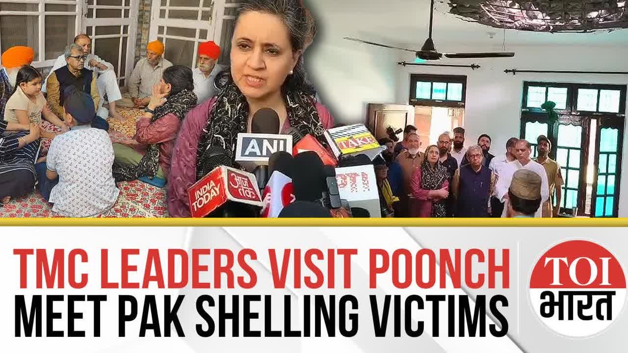 TMC Delegation Meets With Families Affected By Pak Shelling Along LoC In Poonch