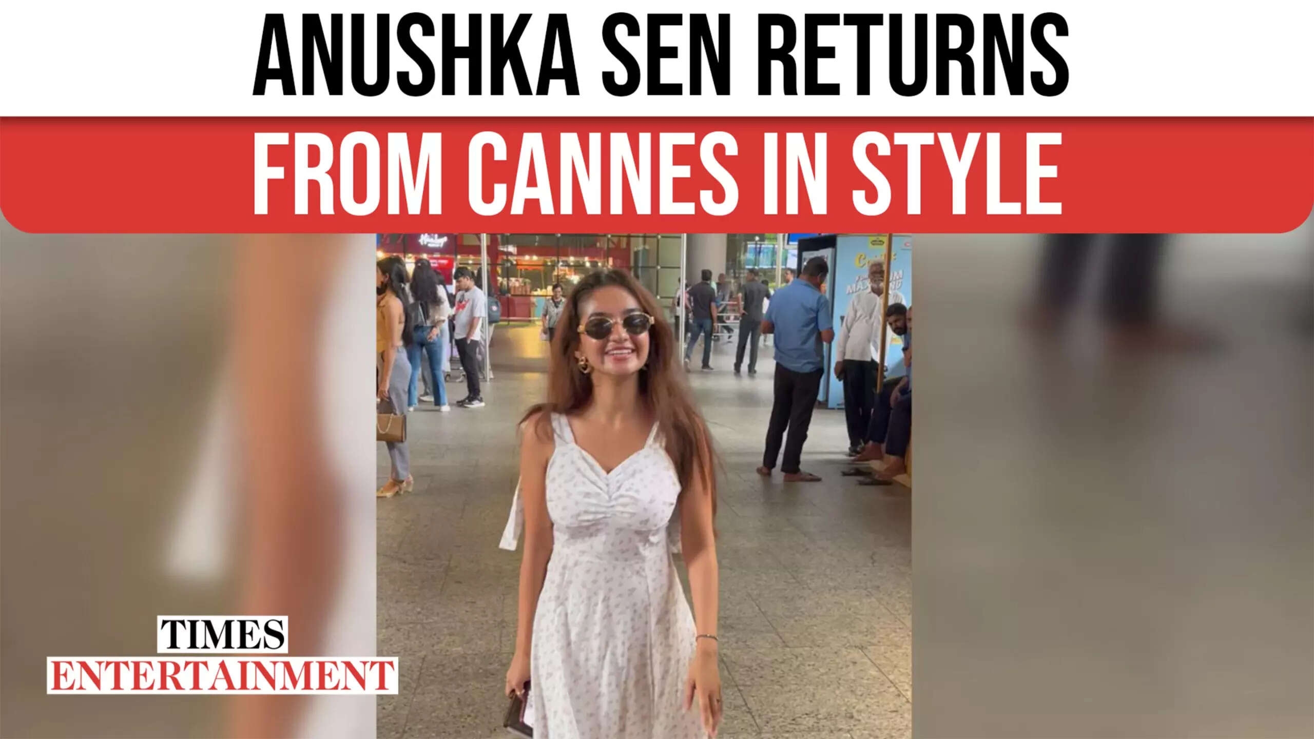 Anushka Sen Returns from Cannes in Style