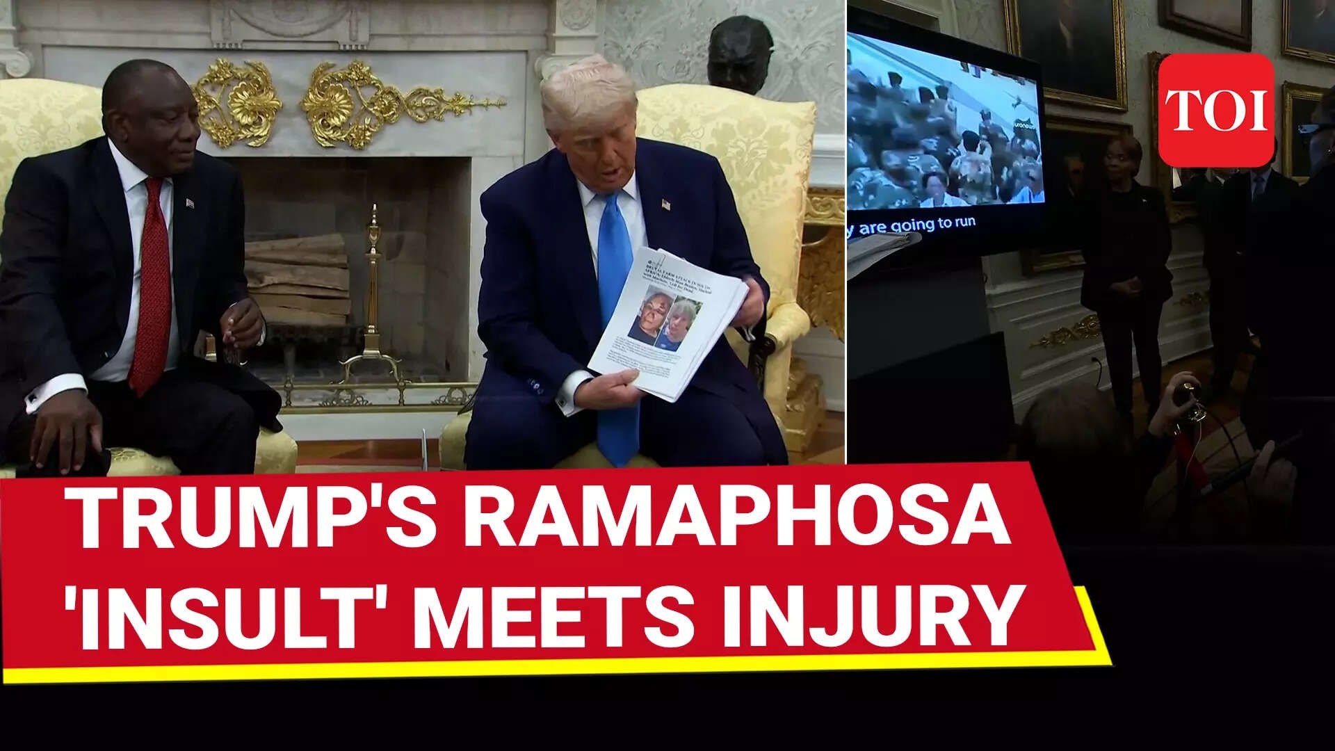 Trump Demands South Africa Drop U.S. Barriers Ambushes Ramaphosa With 'Genocide' Video