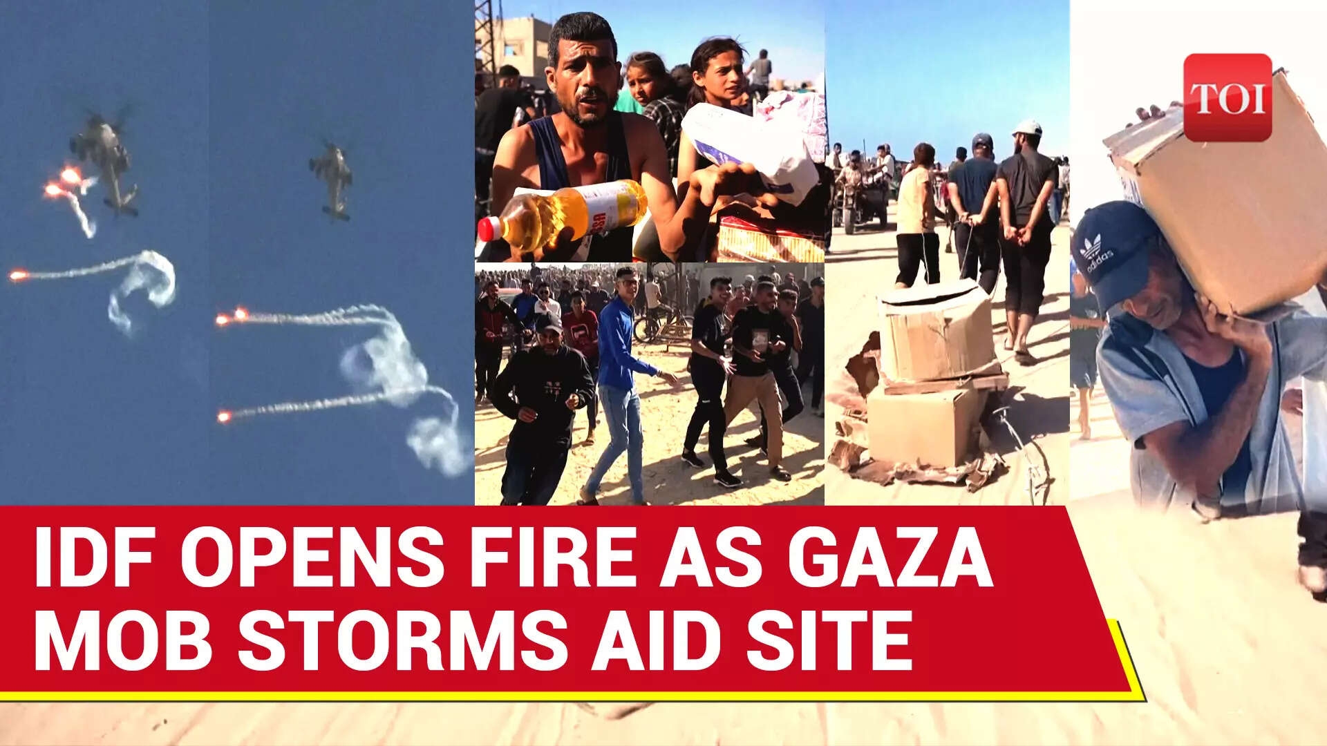 Israeli Gunfire As Desperate Palestinian Crowds Swarm U.S.-backed Gaza Aid Site