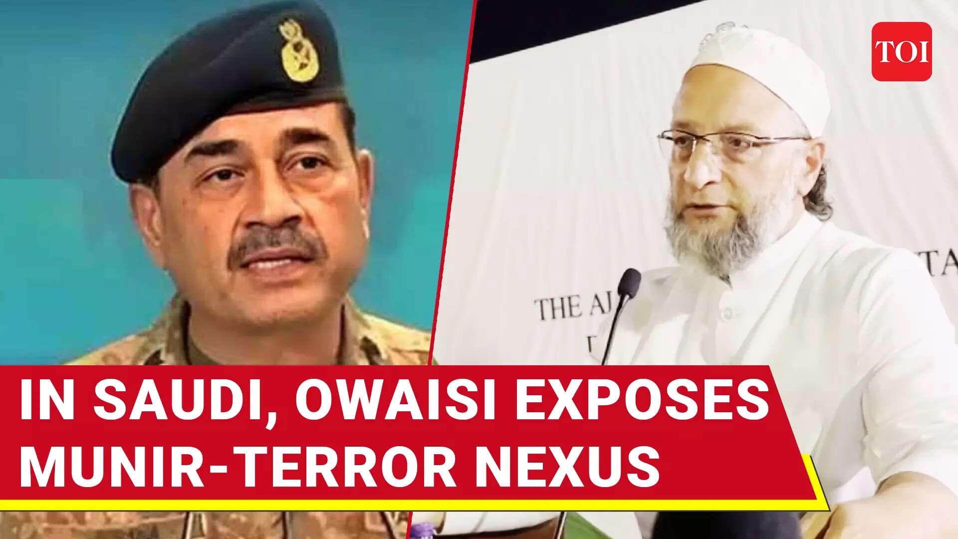 Owaisi's Brutal Fact-check Of Pak Army Chief-Terror Bonhomie In Saudi