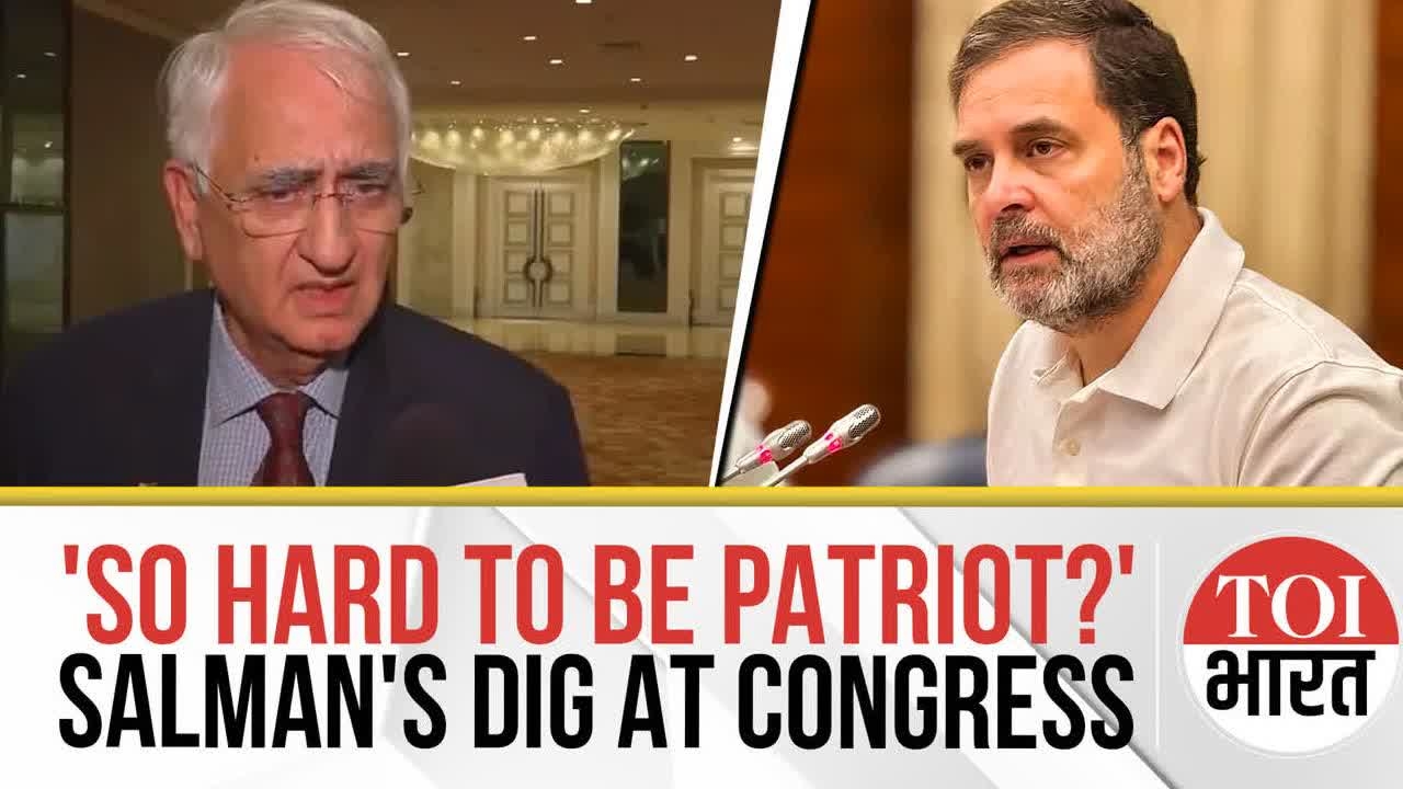 'Is It Difficult To Be Patriot?' Salman Khurshid's Message to Congress After Article 370 Remark
