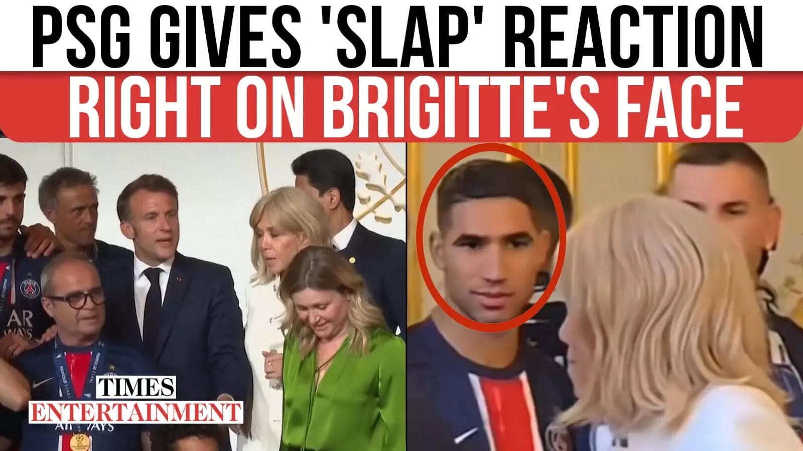 PSG Players 'Stare' At Macron's Wife During EUFA Win Celebration, Internet Asks- 'Slap' On Mind?