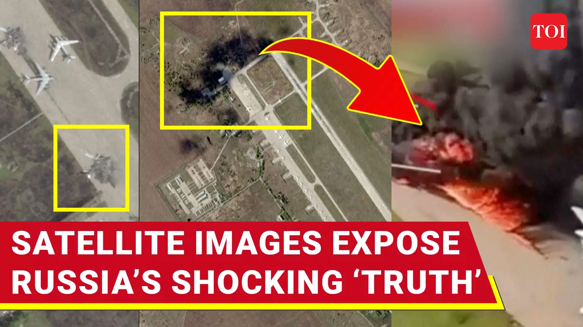 Satellite Images Show Ukraine Destroyed Seven Russian Bombers In Siberia Airbase Strike