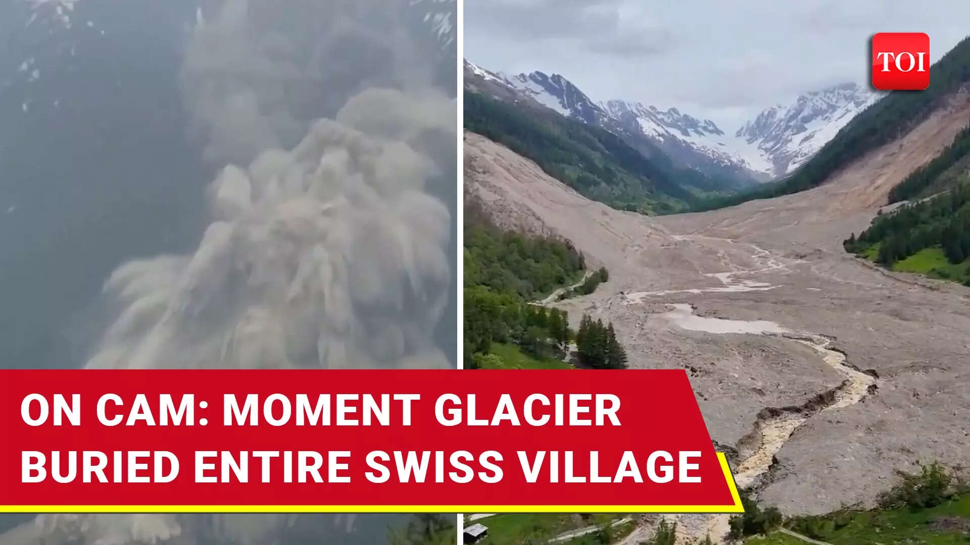 Switzerland Warned Of 'Nature's Fury' After Glacier Collapse Buries Entire Village
