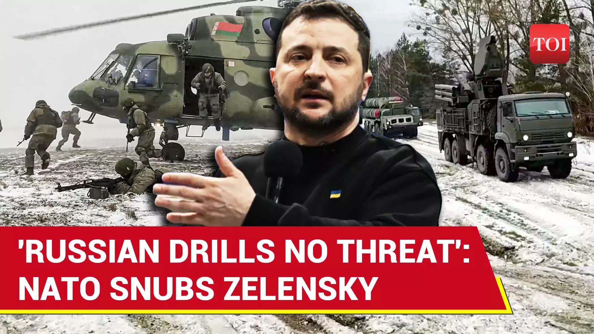 NATO 'SHUTS DOWN' Zelensky, Assures Russian Wargames In Belarus Not 'DANGEROUS'