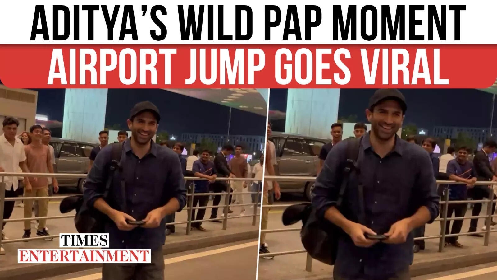 Aditya Roy Kapur Jumps The Railing, Paps Can't Stop Laughing