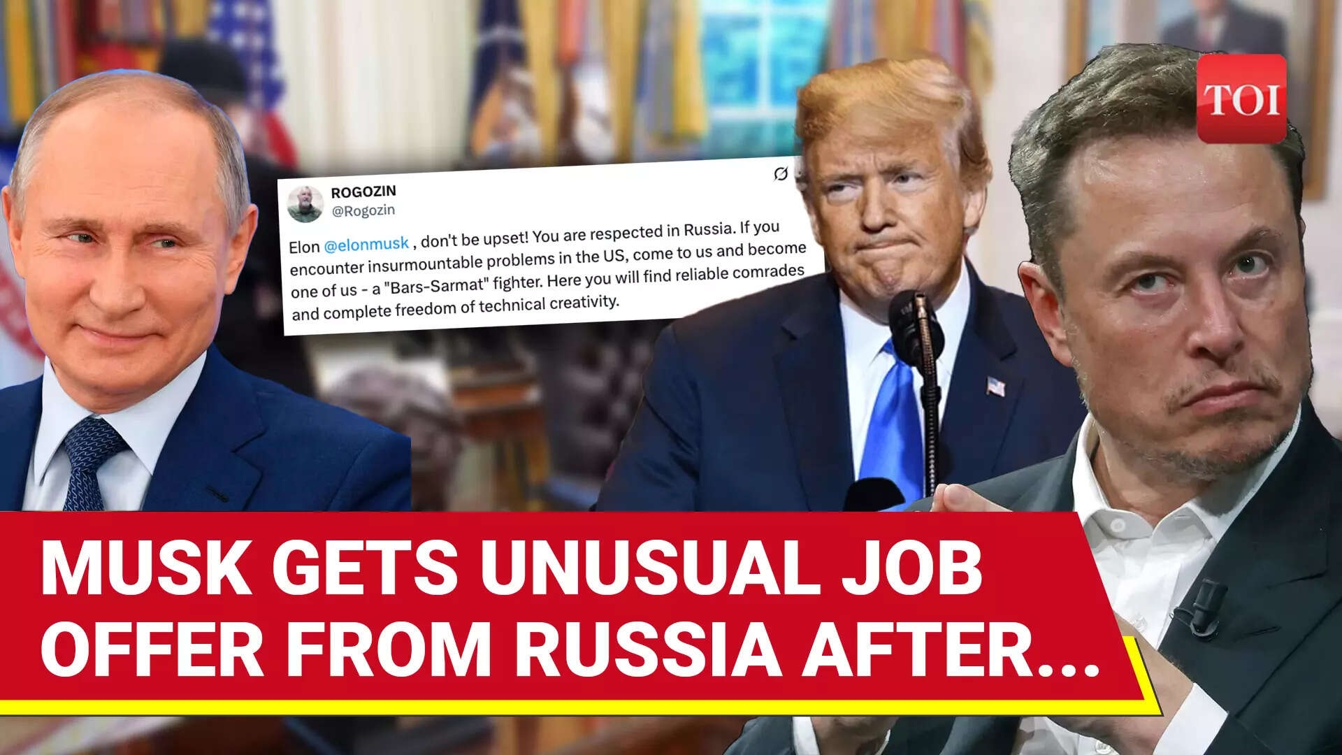 'Elon, Don't Be Upset...Come To Russia': Big Job Offer, Jokes & Jibes After Trump-Musk Fight