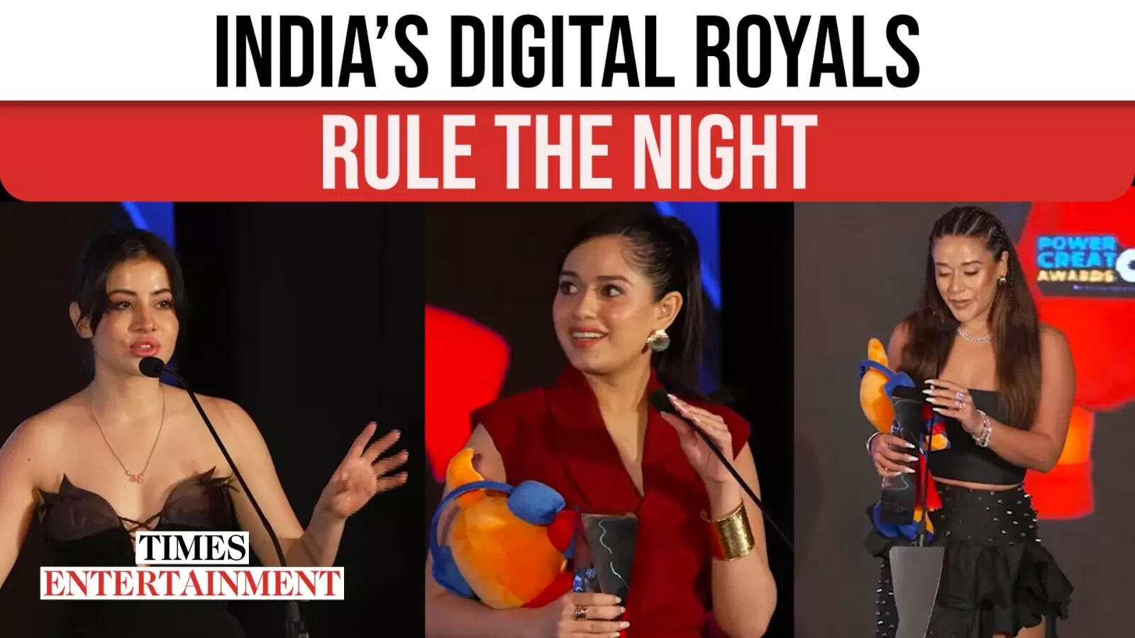 Uorfi, Jannat, Yashraj, Rahul Dua & More Shine Bright: Creators Who Ruled the Power Creator Awards 2025