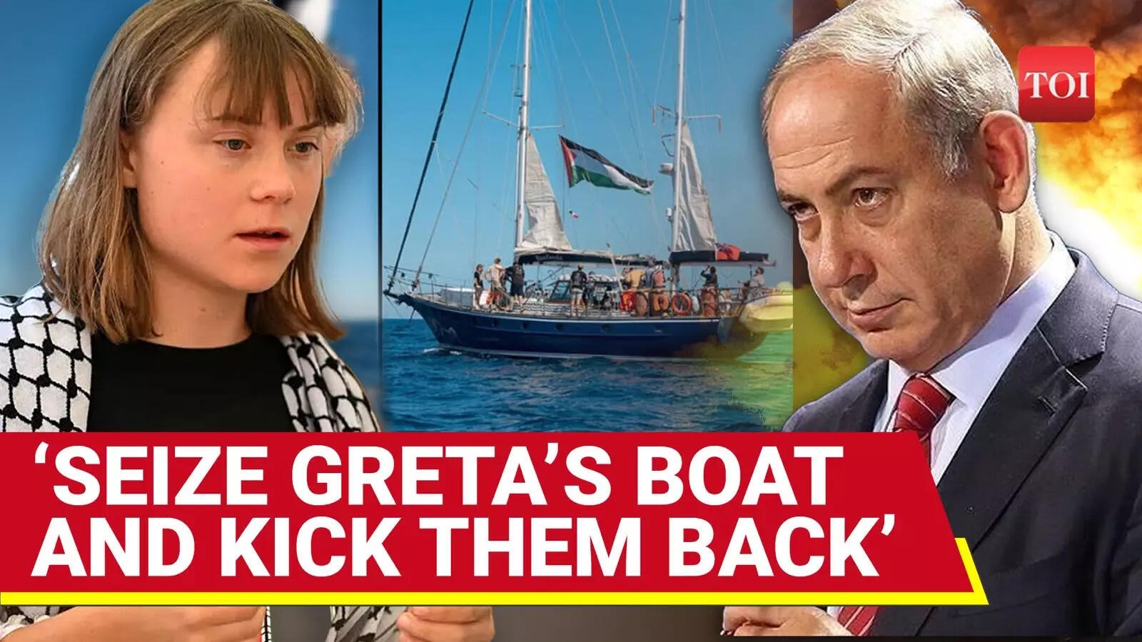 Israel Army AMASSES To Arrest Greta Thunberg, Seize Madleen Gaza Flotilla