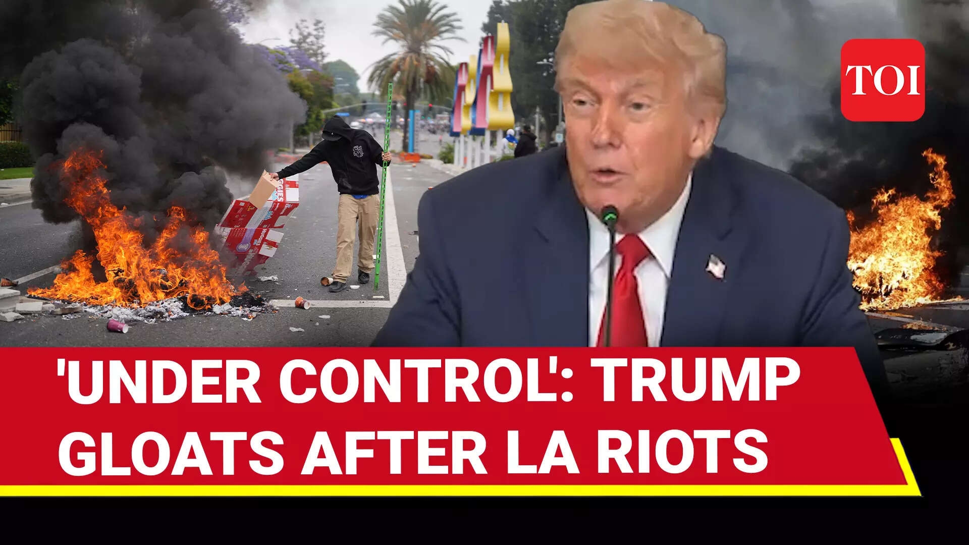Trump Defends US Troops In Los Angeles To Quell Riots