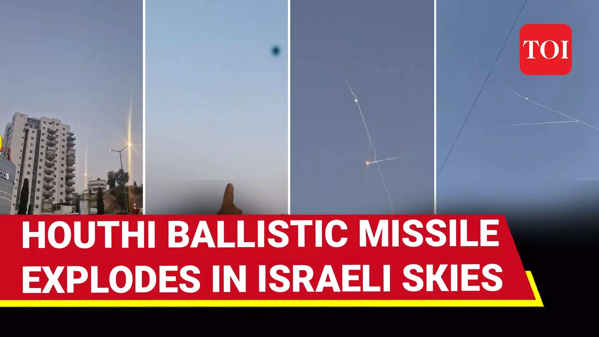 Houthi Revenge Hits Israel: Ballistic Missile Breaks Mid-Air, IDF Scrambles 7 Interceptors