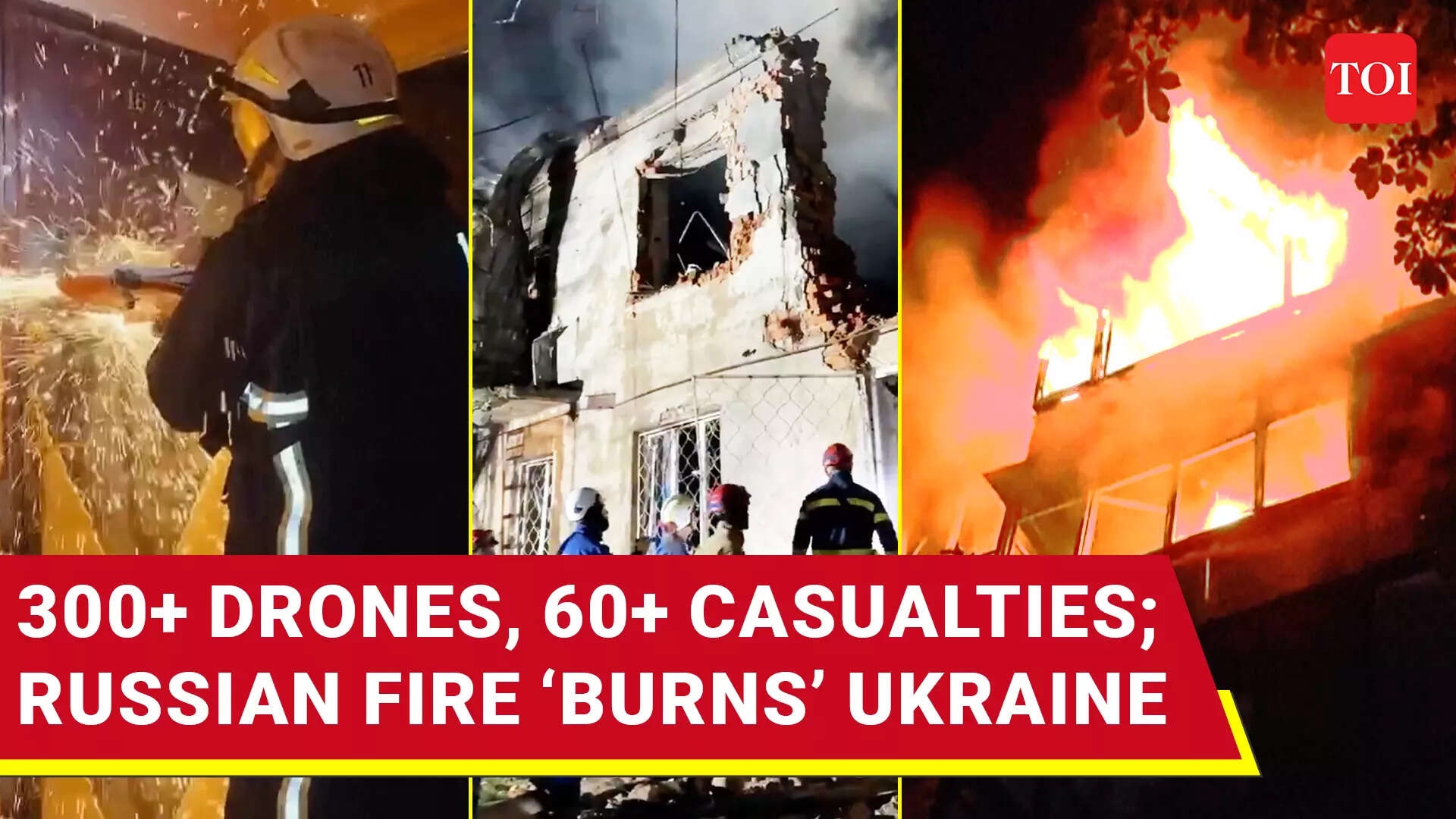 Ukraine Regrets Attacking Russian Airfields? Putin's Men Unleash 300+ Drones
