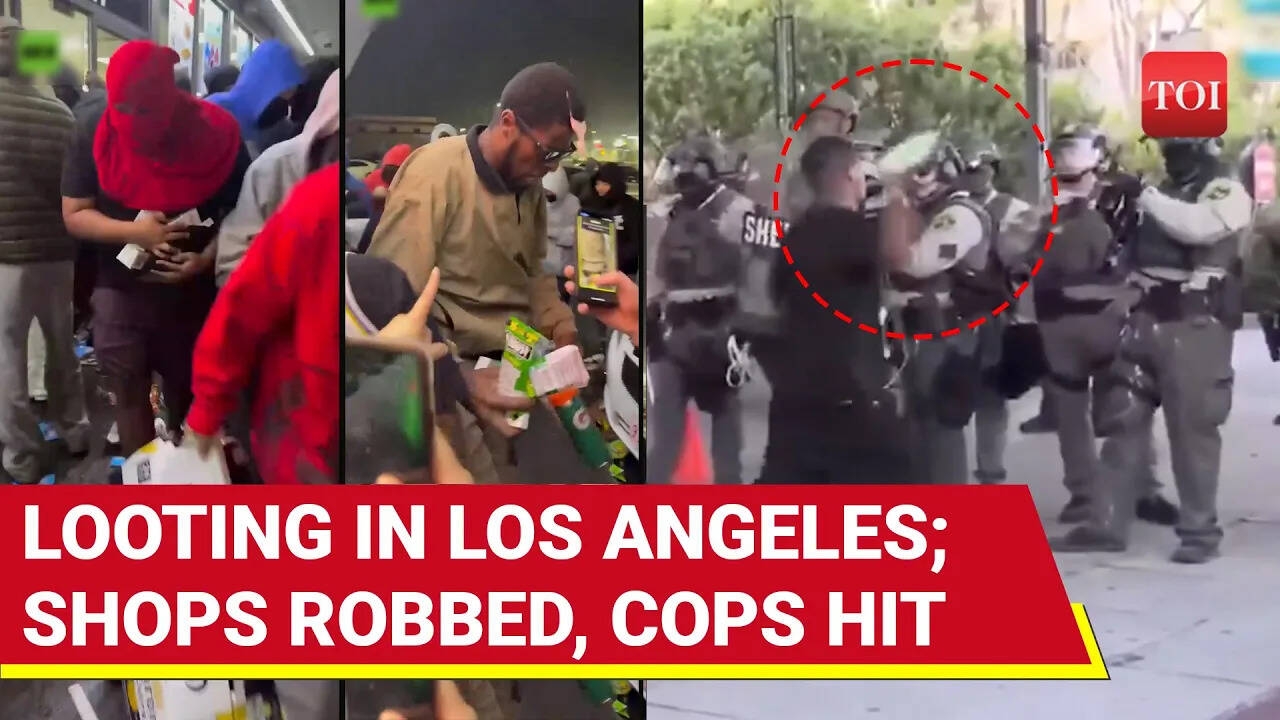 LA Riots: Widespread Looting In U.S. City; Grocery Stores, Shops Robbed, Police Attacked