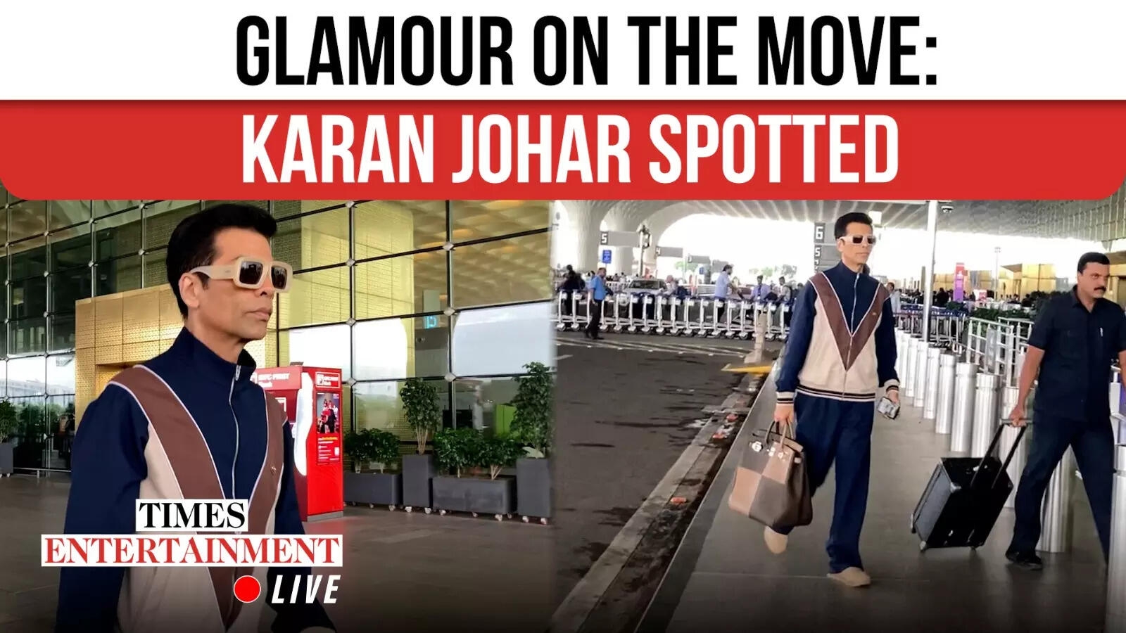 Karan Johar Dazzles at Mumbai Airport, Heads to Dubai in Style
