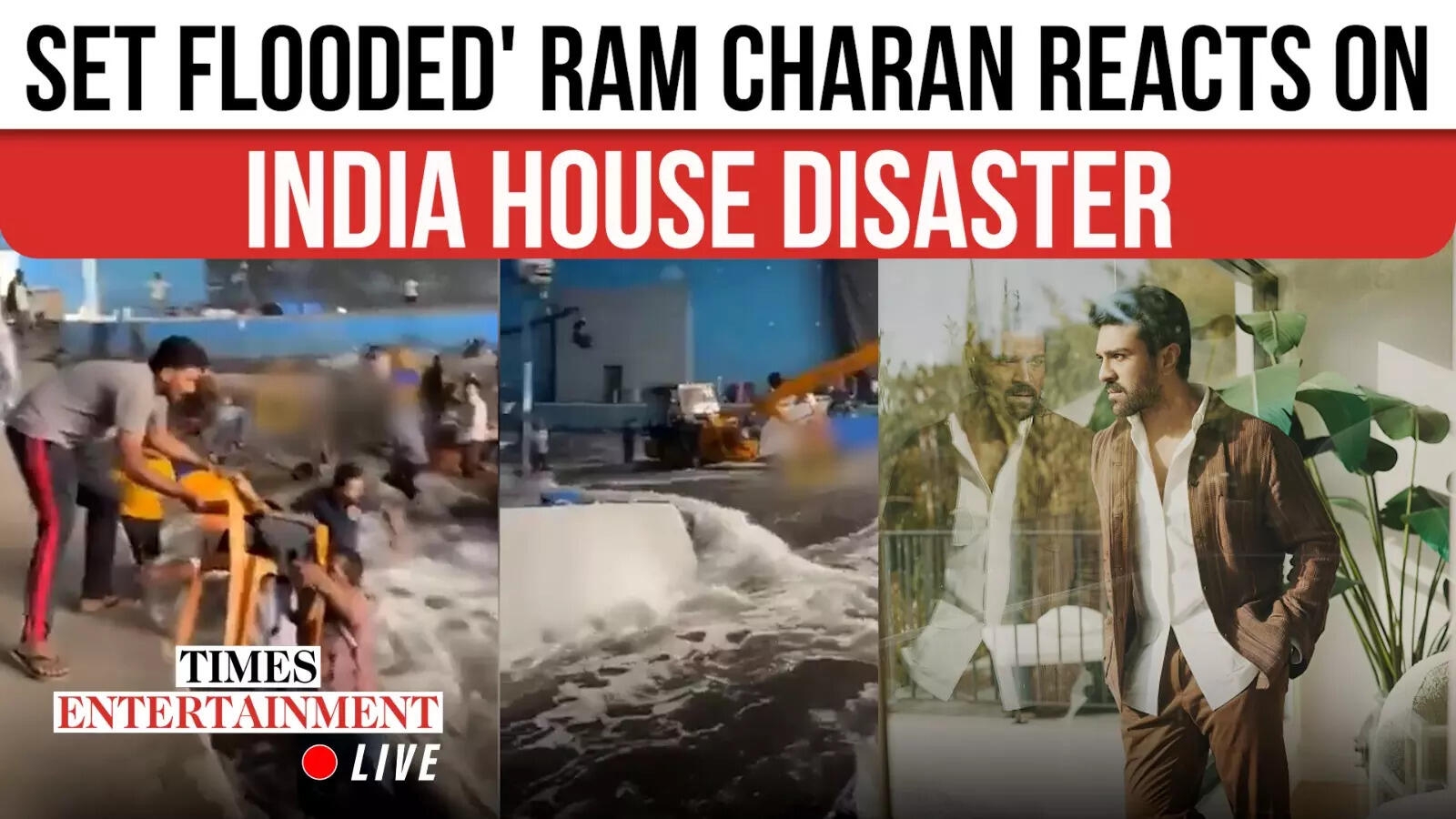 Water Tank Burst Floods Ram Charan's The India House Set; Cast and Crew React