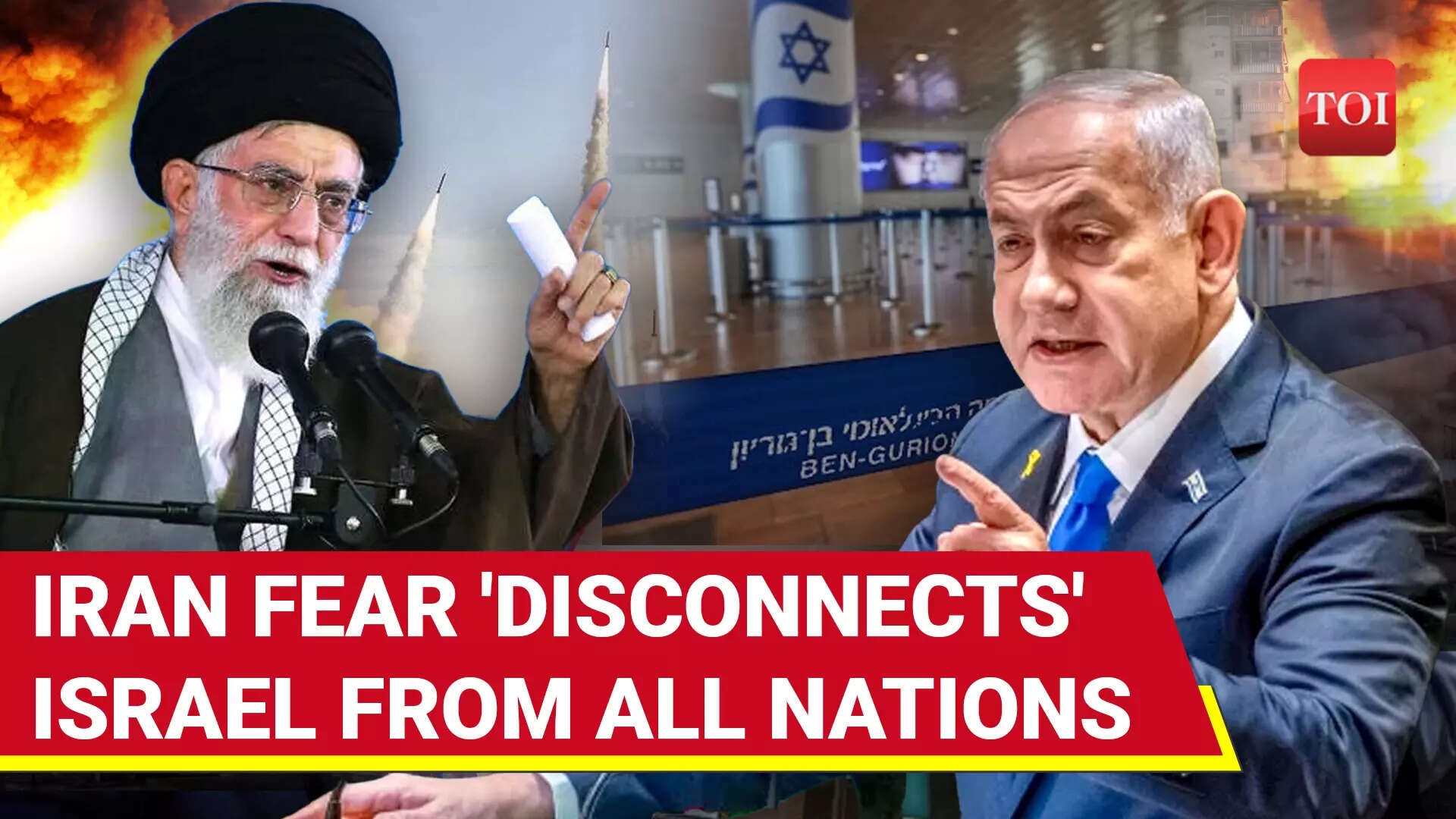 Israel Shuts Down Ben Gurion Airport Amid Fears Of Iranian Attack On Strategic Sites