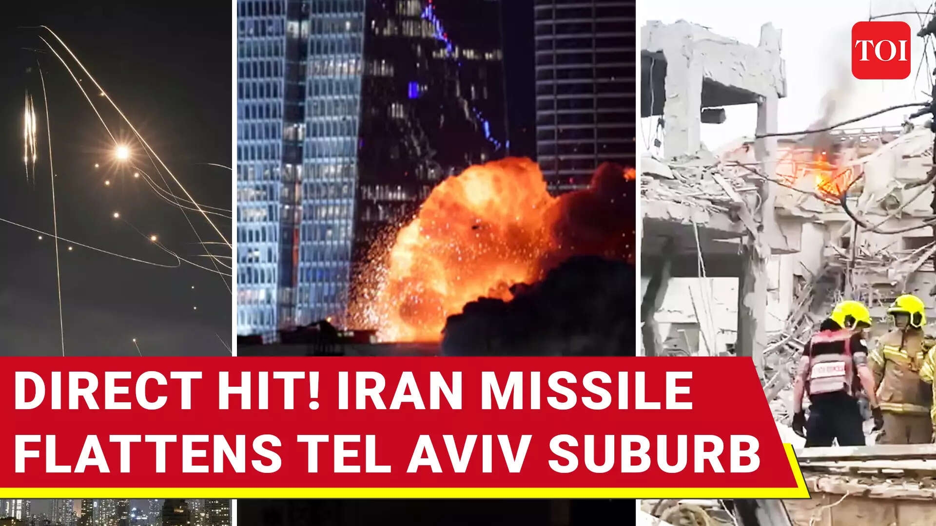 Iran Missile Strike Near Tel Aviv Causes Casualties; 2 Killed, Over A Dozen Injured In Central Israel