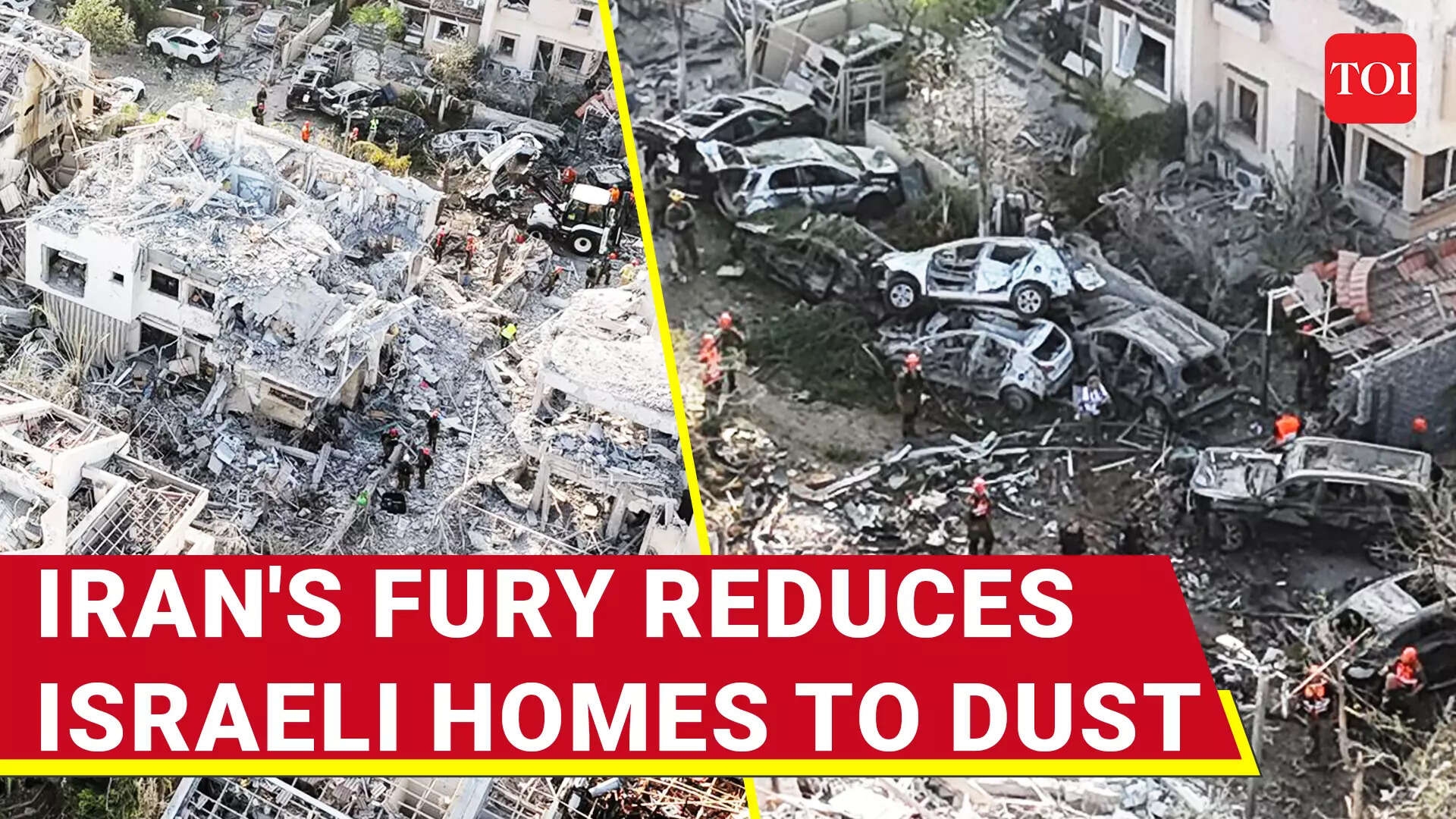 Iran Flattens Israeli Homes In Rishon Lezion Missile Strike; 2 Dead, Dozens Injured