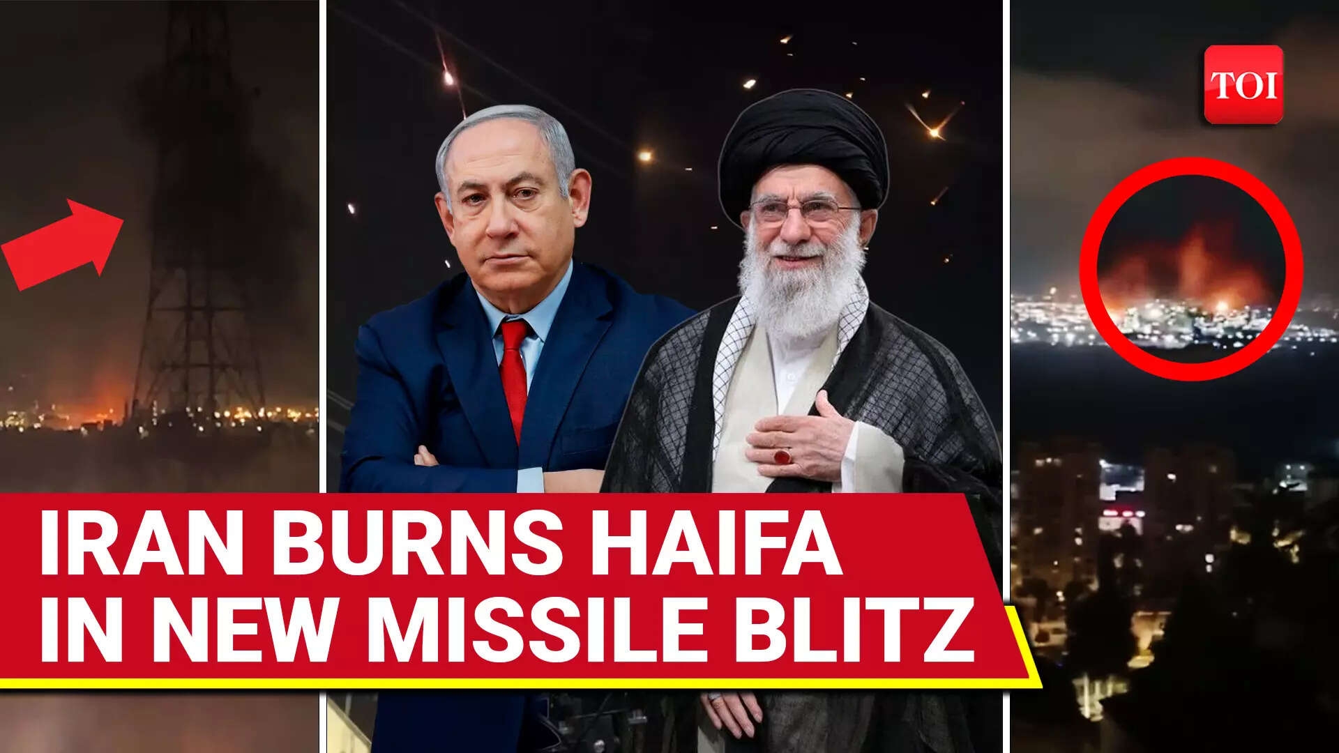 Iran Launches Massive Attack On Israel; Haifa Refinery Burns, Sirens Wail Across Northern Israel
