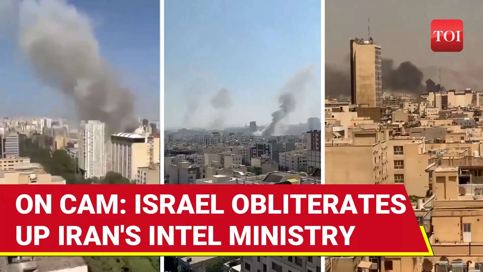 Tehran Under Attack: Iran's Intel Ministry HQ Up In Flames, Iranians FLEE Israeli Strikes
