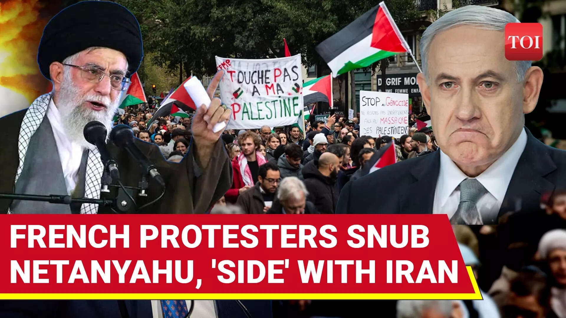 Paris 'BACKS' Iran, Protests Israel's Gaza War & Bashes Macron