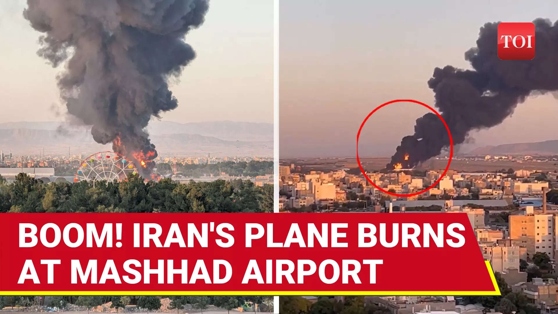 Iran's Plane At Mashhad Airport BLOWN TO BITS By Israeli Missile Fired From 2,300 Kms Away