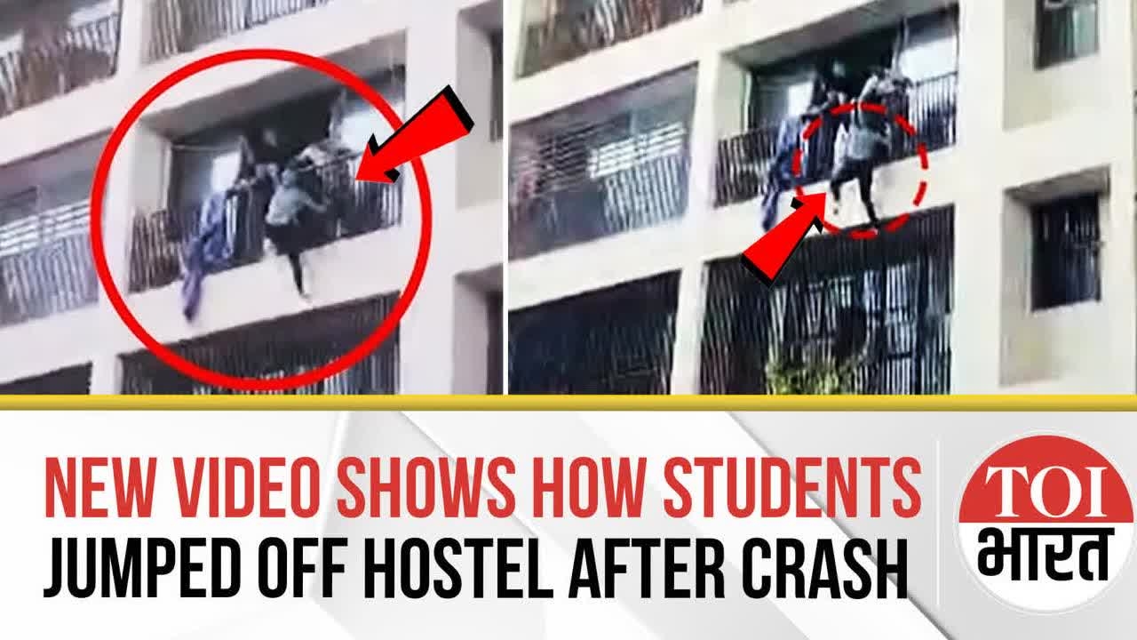 New Videos Show Students Jumping Off Hostel Balcony As Air India Plane Crashes Into Building