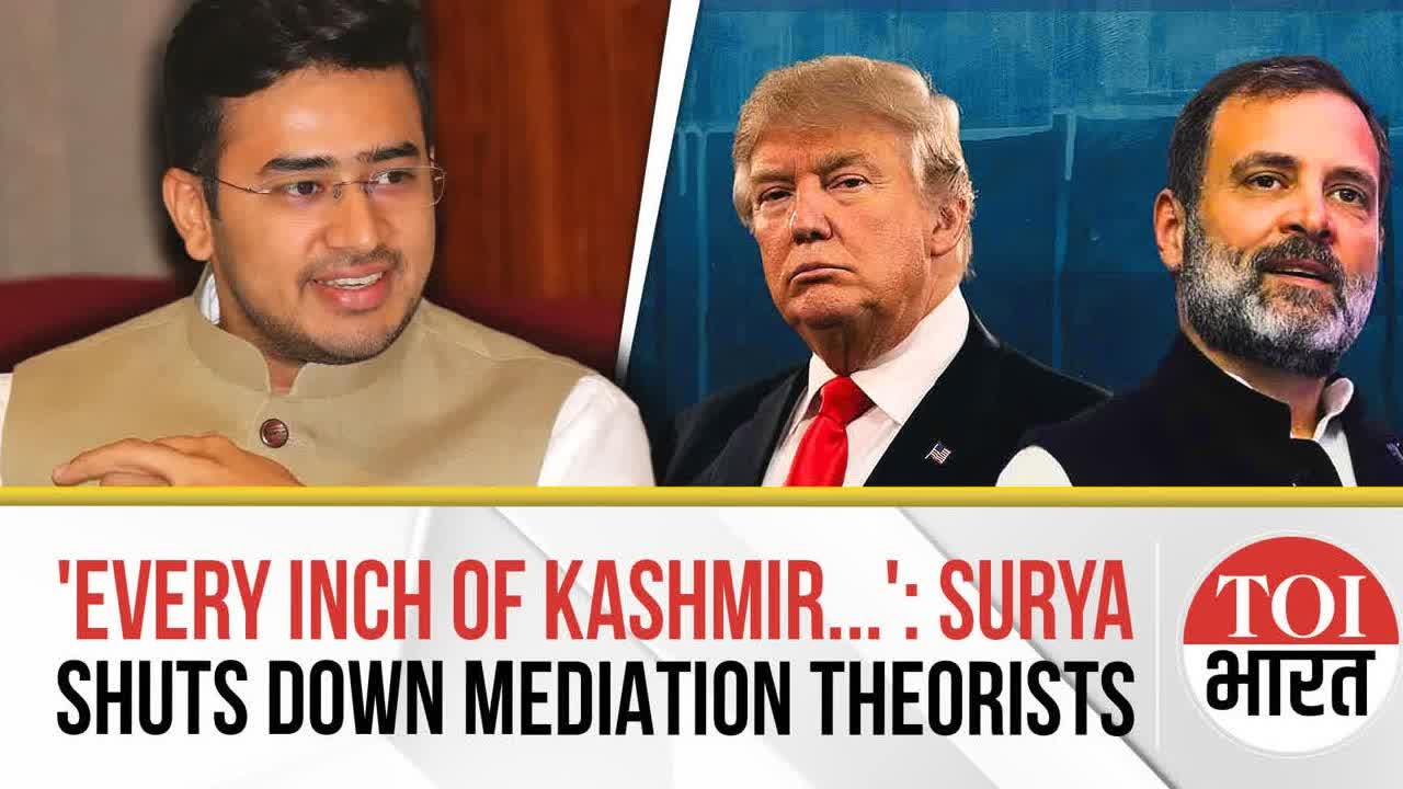 'Every Inch Of Kashmir Belongs To...': Tejasvi Surya Slams Mediation Theorists