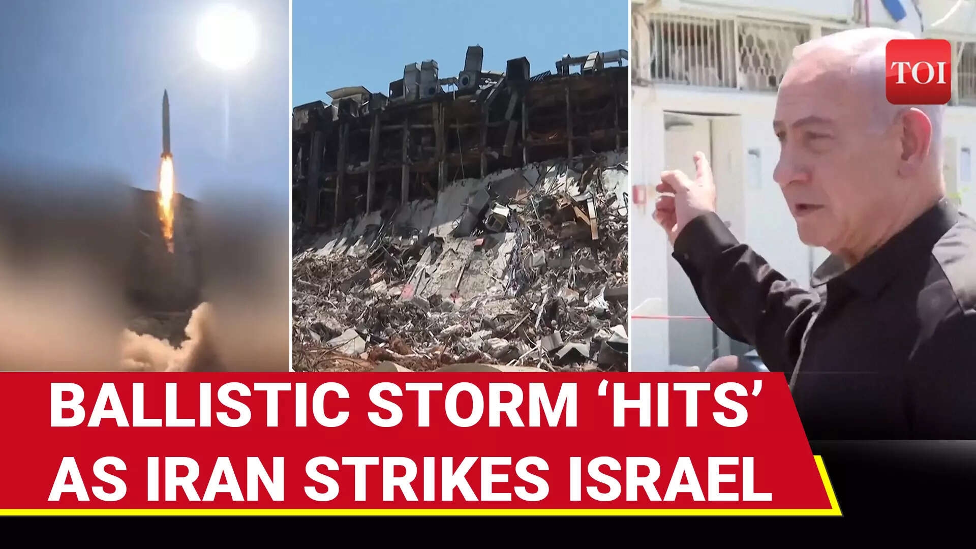New Footage Of Iran's Daylight Missile Strike Targeting Alleged IDF Site Near Soroka Hospital