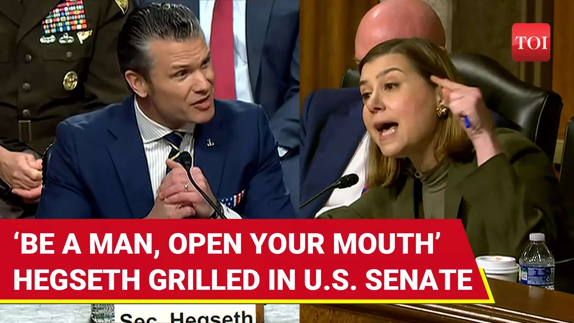 US Senate Clash Goes Viral; Hegseth Screams But Struggles To Answer Senator Slotkin