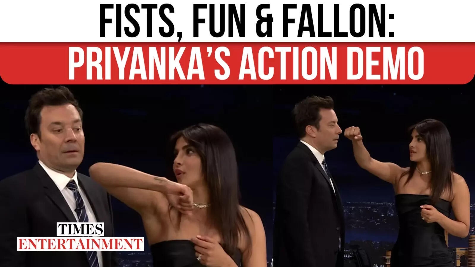 Priyanka Chopra Packs a Punch on The Tonight Show