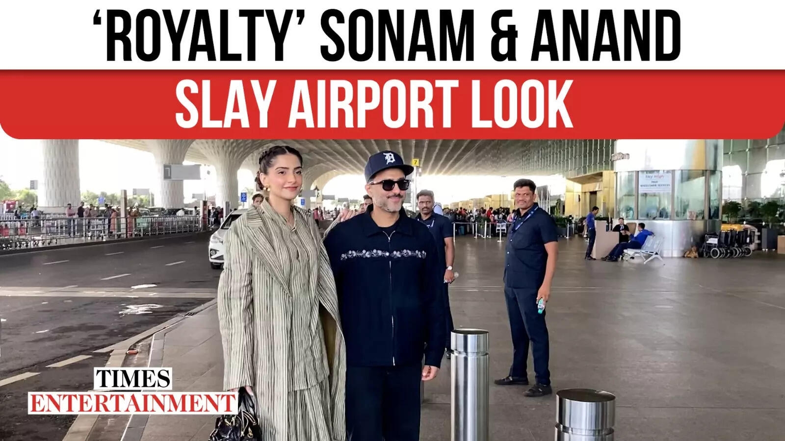 Sonam Kapoor & Anand Ahuja Turn Heads with Chic Airport Look
