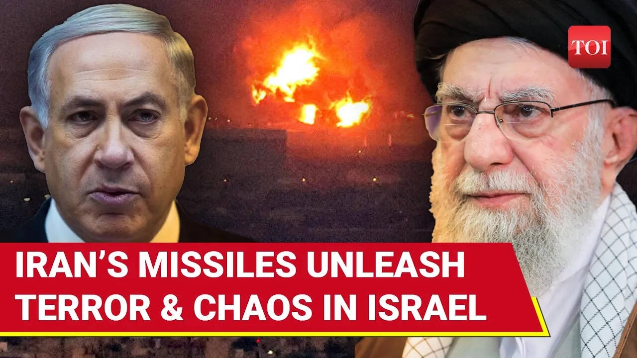 Iran's Missiles Rain On Israel: Tel Aviv In Panic As Sirens Wail, Fear Grips Streets
