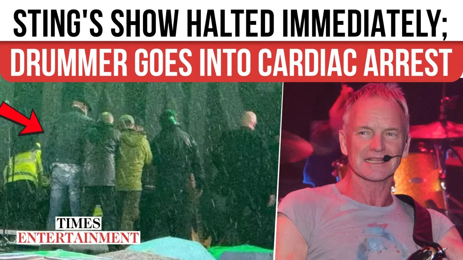 Drummer Suffers Cardiac Arrest On Stage Just Before Sting's Performance In Liverpool