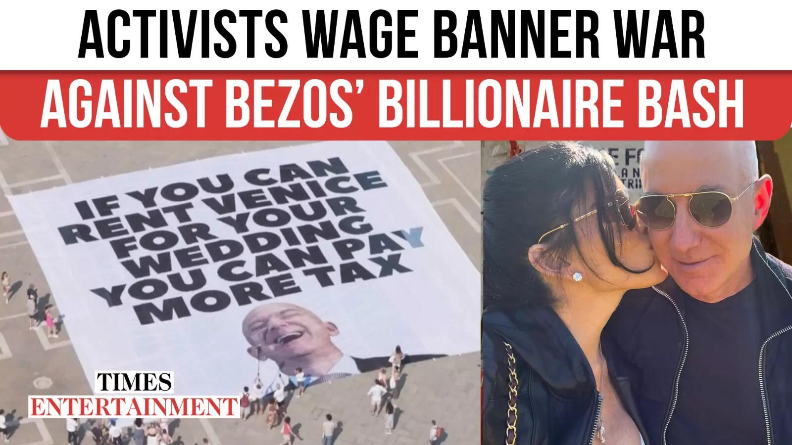 Protesters Erupt Over Jeff Bezos' Lavish Venice Wedding Bash, Greenpeace Sends Fiery Message