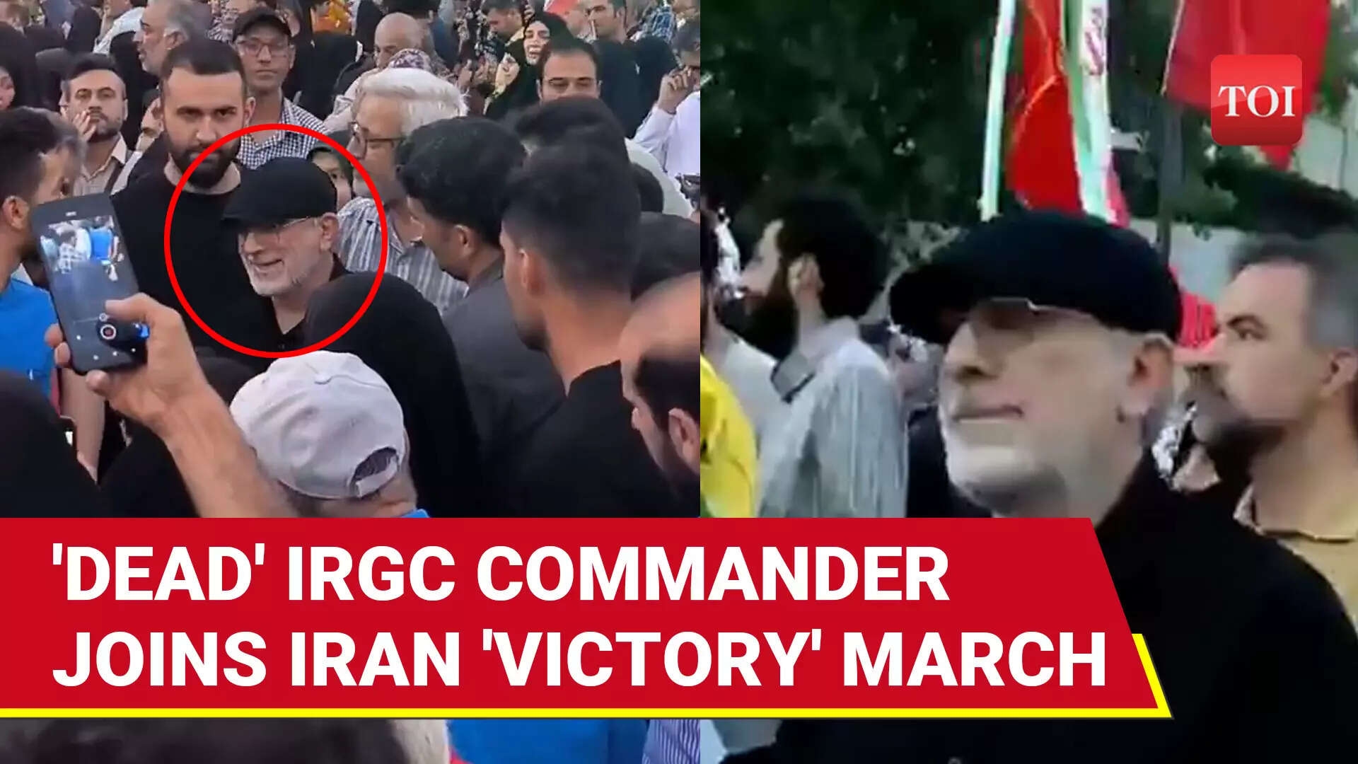 'DEAD' IRGC Quds Force Commander Esmail Qaani Appears At Tehran 'Victory' March