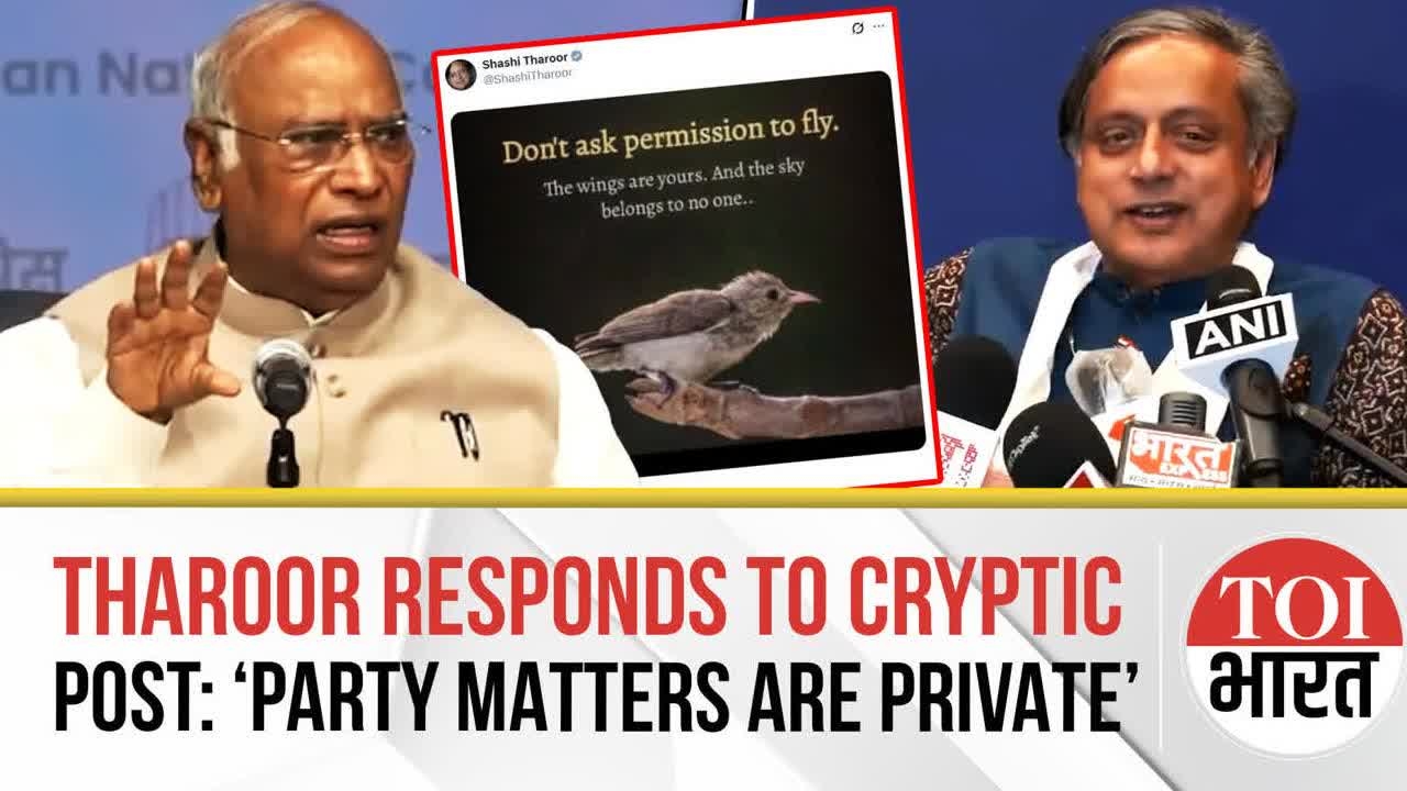 Shashi Tharoor Breaks Silence On Cryptic Post, Says Congress Matters Will Stay Private